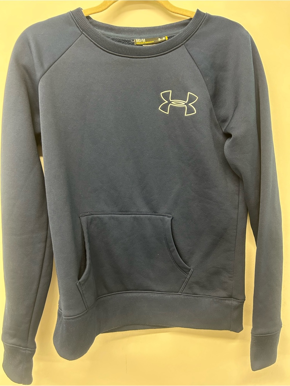 Under Armour Women's Navy Crewneck Sweatshirt with Logo